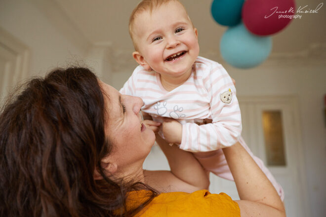 Kinder zum lachen bringe Fotoshooting