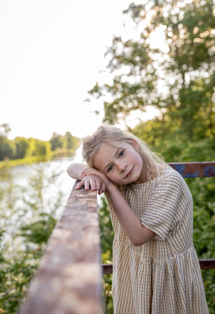 schöne Familienbilder bei Sonnenuntergang, Familienfotografin