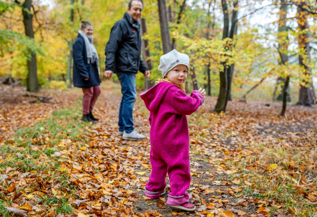 Outdoor Fotoshooting Berlin im Herbst mit der ganzen Familie