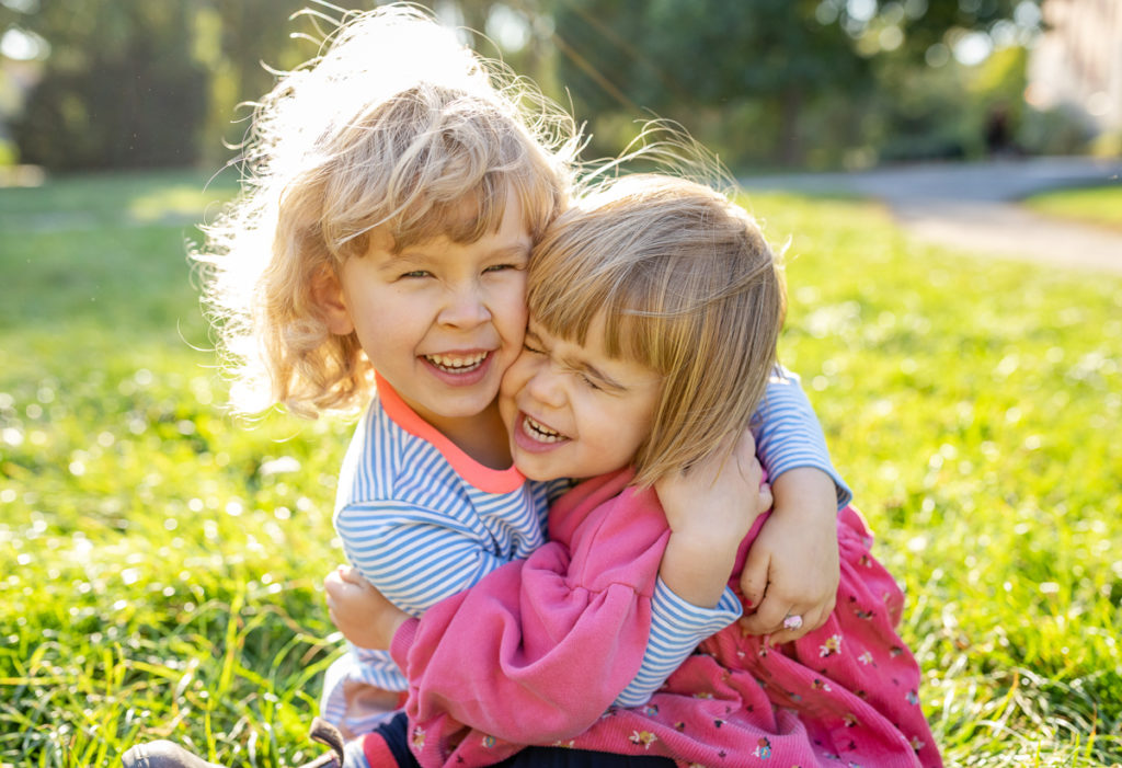 Familien Fotoshootings bei Sonnenuntergang