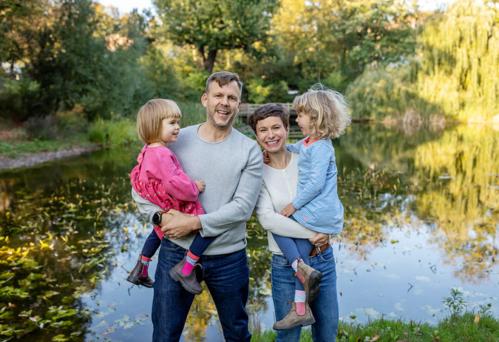 Familien Fotoshootings bei Sonnenuntergang