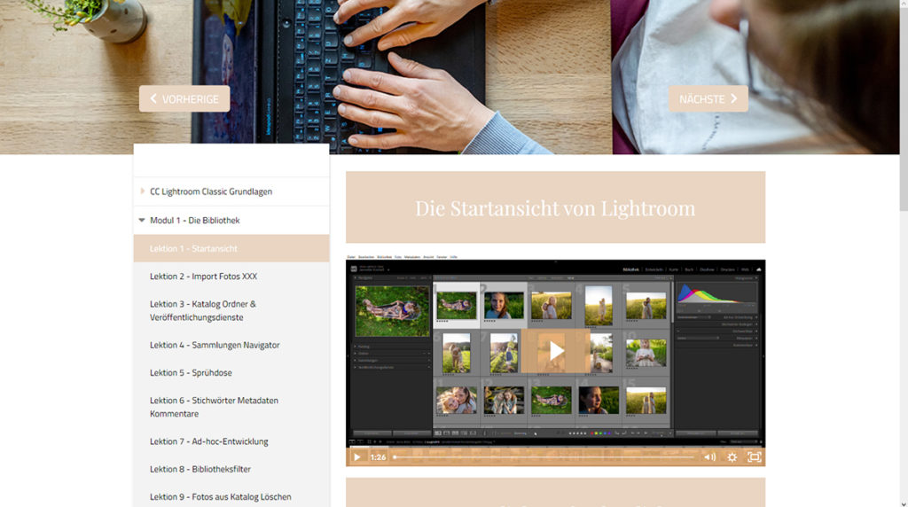 Lightroom Grundlagen Kurs, Fotokurse