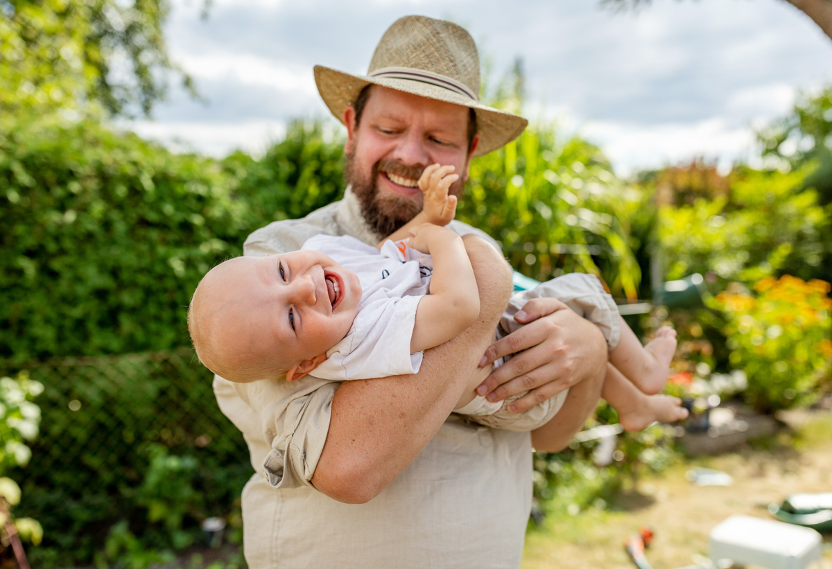 Tipps für natürliche Familienfotos, lachen Familien Fotos