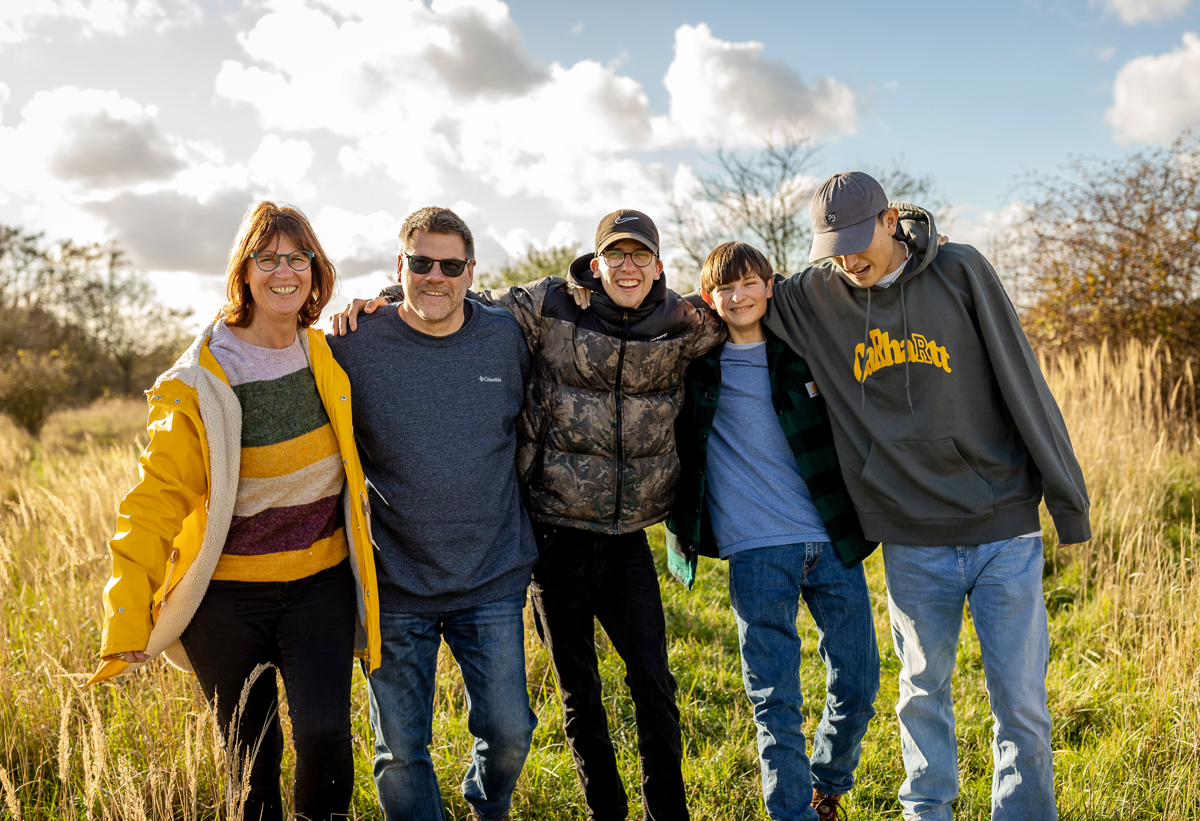 Familienfotos mit Teenager, Familien Shooting mit Teenager