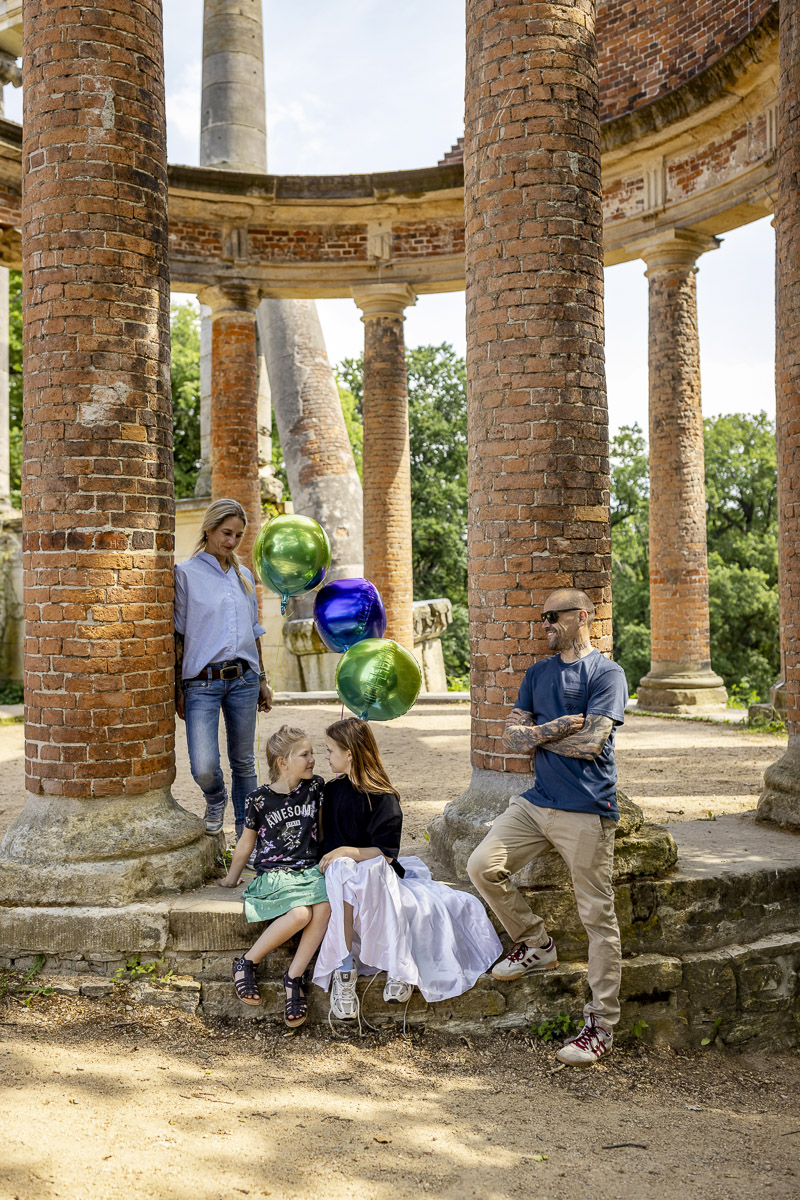Familienfoto draußen